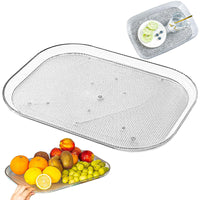 1 x RAW Customer Returns Tongboke refrigerator turntable organizer, kitchen turntable refrigerator, lazy susan turntable transparent, spice rack rotating rectangular 30 40 cm 1  - RRP €18.94