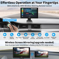 1 x RAW Customer Returns ATOTO P8 7 inch Portable Car Stereos, Wireless Carplay Wireless Android Auto, QLED Touchscreen, WDR Auto Dimmer, Anti-Glare, Remote Control, Bluetooth, AUX FM Output, up to 128G SD, P807SD-RM - RRP €159.9