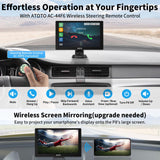 1 x RAW Customer Returns ATOTO P8 7 inch Portable Car Stereos, Wireless Carplay Wireless Android Auto, QLED Touchscreen, WDR Auto Dimmer, Anti-Glare, Remote Control, Bluetooth, AUX FM Output, up to 128G SD, P807SD-RM - RRP €159.9