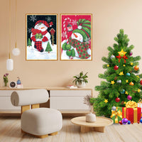 15 x Brand New Pykaqil 4 pieces diamond painting Christmas, 5D diamond painting, diamond painting winter, diamond painting pictures children and adults, diamond painting for decoration bedroom living room wall - RRP €308.4