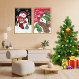 15 x Brand New Pykaqil 4 pieces diamond painting Christmas, 5D diamond painting, diamond painting winter, diamond painting pictures children and adults, diamond painting for decoration bedroom living room wall - RRP €308.4