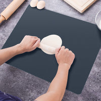 1 x RAW Customer Returns HomeDo Large Washable Silicone Mat, Silicone Mat, Non-Slip Non-Stick Baking Mat, Dough Mat Kitchen Mat, Table Mat, Placemat, Anti-Slip Mat Black, 40x60cm-1 Piece  - RRP €16.9