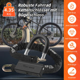 1 x RAW Customer Returns CHIMONA Chain Lock Bicycle-120CM High Security Bicycle Lock, 12mm Strong Motorcycle Lock, Heavy Duty Anti-Theft Bicycle Chain Lock for E-Bike Door-Safe Motorcycle Bicycle Lock - RRP €44.36