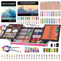 1 x RAW Customer Returns KINSPORY Art Set for Kids, 139 Pieces of Art Kits for Kids, Deluxe Paint Aluminum Box Art Set, Coloring Drawing Art Supplies, Gift Case for - RRP €36.99