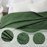 1 x RAW Customer Returns Love s cabin bedspread 200x220 olive green, ultra soft bed quilt lightweight microfiber bedspreads bed cover 200x220, modern bedspread with coin pattern for all seasons without pillowcase  - RRP €30.14