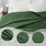 1 x RAW Customer Returns Love s cabin bedspread 240x260 olive green, ultra soft bed quilt lightweight microfiber bedspreads bed cover 240x260, modern bedspread with coin pattern for all seasons without pillowcase  - RRP €36.19