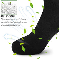 2 x Brand New Fullluwaa Pack of 12 Pairs Cotton Socks for Men and Women Black,35-38 - RRP €48.38