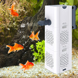 1 x RAW Customer Returns HENGBIRD Quiet Aquarium Internal Filter 4in1 Aquarium Filter, Filter Aquarium Aquarium Pump with Filter Aquarium Filter for Aquariums Filter Water Pump Oxygen Aeration Wave Maker for 20L-60L Aquarium - RRP €19.14