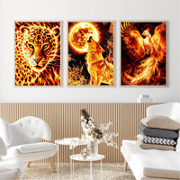 4 x Brand New Clendo 9 Set Diamond Painting Adults, 5d Diamond Painting Anime, DIY Diamond Painting Stitch, Cartoon Diamond Painting Pictures, Diamond Painting Pictures Adults for Home Wall Decor 12 16  - RRP €88.72