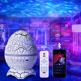 1 x RAW Customer Returns Dinosaur Egg Galaxy Starry Sky Projector with Wireless Music Player, Star Projector Night Light with White Noise, Nebula, Timer Remote Control Best Gift for Children Adults Bedroom - RRP €26.05