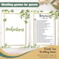 5 x Brand New Vcumter Wedding Guest Book - DIY Sticker Wedding Guest Book with Questions to Fill Out, Wedding Games for Guests 5x Pieces , Wedding Guest Book Wedding Favors for Memories, 60 Double Pages - RRP €79.9