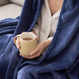 1 x RAW Customer Returns MIULEE Cuddly Blanket Fluffy Blanket Fleece Blanket Living Blankets Couch Blanket Fluffy Throw Microfiber Bedspread Sofa Blanket Blanket For Bed Sofa Bedroom Office 150x200 cm Dark Blue - RRP €19.99