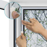 1 x RAW Customer Returns Apalus fly screen window, can be cut to fit window sizes up to 150x180cm, insect protection with strong Velcro, easy to install, pressing aid and cutter included, black 2 pieces - RRP €19.99