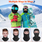 1 x RAW Customer Returns HEGGCOOE Pack of 2 Children s Balaclava Winter Windproof Fleece Balaclava Warm Face Mask Ski Mask for Boys Girls Outdoor Sports Skiing Cycling Black Black  - RRP €17.14