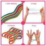 51 x Brand New Sunshine smile Rainbow Cord, 12 Pieces Kids Macrame Game Cord, Rope Finger Game, Finger Rope Game, Rainbow Rope, Finger Rope, Finger Rope, Rainbow Rope - RRP €503.88