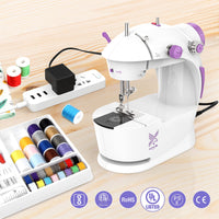 1 x RAW Customer Returns KPCB Mini Sewing Machine with Portable and Versatile Sewing Kit with Large Sewing Table, Easy to Use and Practical Instructions in Italian  - RRP €49.99