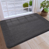 1 x RAW Customer Returns DEXI dirt trapper mat 90 x 150 cm, non-slip doormat, washable, clean mat, door mat, soft entrance mat for front door indoors and outdoors - dark grey - RRP €55.07