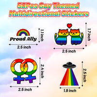 6 x Brand New GROBRO7 110 Pcs LGBTQ Silicone Bracelet Flags Button Pins Sticker Set Rainbow Pride Month Progress Favors Supplies, Gay Lesbian Accessories Gifts to Promote Diversity Inclusivity - RRP €115.2