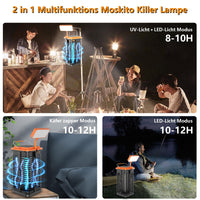 1 x RAW Customer Returns Homesuit Insect Killer Electric Mosquito Lamp Outdoor Automatic Mosquito and Fly Trap Outdoor Electric Mosquito Zapper Illuminated Effectively Reduces Flying Insects Solar Charging  - RRP €34.27