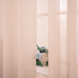 1 x RAW Customer Returns MIULEE Set of 2 Voile Curtains Sheer Linen Curtain with Eyelets Transparent Linen Look Curtain Eyelet Curtain Living Room Window Curtain Translucent Decorative Curtain Bedroom 140 x 225 cm W x H Peach - RRP €30.59