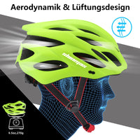 1 x RAW Customer Returns Shinmax bicycle helmet men s bicycle helmet women s bicycle helmet with visor removable bicycle helmet with light MTB bicycle helmet adult unisex mountain bike helmet cycling helmet road bike helmet 57-62cm - RRP €41.34