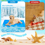 1 x Brand New Dolahovy Dog Cooling Mat, Pet Cooling Mat Durable Dog Ice Mat Waterproof Self Cooling Mat Dog Non-Toxic Gel Dog Cooling Bed for Cat Small Medium Large Dog Summer - RRP €20.4