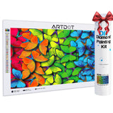 28 x Brand New ARTDOT 5D Diamond Painting Kit for Adults, Licensed DIY Full Diamond Butterfly Diamond Painting Canvas Embroidery Painting 25x50cm  - RRP €195.72