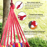 1 x RAW Customer Returns Hammock Outdoor Canvas Multi-person Double Width 1 2 Person Brazilian Hammock For Outdoor Indoor Garden Travel Camping Hammock - RRP €20.15