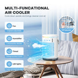 1 x RAW Customer Returns Mobile air conditioner, powerful evaporative air conditioner with remote control, 4-in-1 personal mini air conditioner caravan and humidifier for motorhome, bedroom, office, camping - RRP €70.58