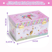 1 x RAW Customer Returns Jewelkeeper Musical Jewelry Box with Spinning Unicorn Music Box for Jewelry Storage Rainbow Star Design - Beautiful Dreamer Song The Beautiful Dreamer Melody - RRP €19.13