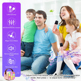 1 x RAW Customer Returns Microphone Children, Karaoke Machine Children with 2 Wireless Microphones Bluetooth Karaoke Machine with Voice Changing Effects and LED Lights Karaoke for Children Adults Boys Girls Pink  - RRP €27.2