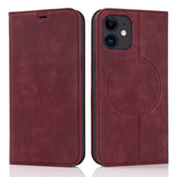 1 x RAW Customer Returns QLTYPRI Case for iPhone 12 iPhone 12 Pro Compatible with MagSafe, Leather Case Cell Phone Case RFID Protection Flip Case with Card Holder Stand Magnet Folding Case for iPhone 12 iPhone 12 Pro - Red Wine - RRP €20.16