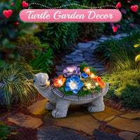 1 x RAW Customer Returns Linkax Gifts for Women Mom Grandma, Solar Garden Figures Turtle Garden Decoration for Outdoors, with 7 LED Light, Birthday Gift for Women Mom Girlfriend, Home Terrace Balcony Living Room Decoration - RRP €21.99