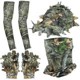 1 x Brand New Tongcamo Hunting Mask with Cap, Camouflage Gloves, Arm Sleeves for Men and Women, Tree Camouflage Duck and Turkey Hunting, 6 Pieces Hunting Accessories - RRP €27.6