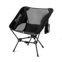 1 x RAW Customer Returns Flycoop Camping Chair Foldable Camping Chair Portable Camping Chairs 150 kg Folding Chair Ultralight Pack Size Small Folding Chair with Carry Bag for Picnic, Outdoor, Hiking, Black 1  - RRP €37.99