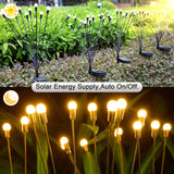 1 x RAW Customer Returns Micacorn Solar Garden Lights, Solar Firefly Garden Lights 2 Pack 2 Modes 20 LED Firefly Lights IP65 Waterproof Solar Garden Decorative Lights for Sidewalk Yard Patio Decorative - RRP €22.45