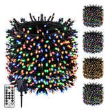 1 x RAW Customer Returns Solar Fairy Lights Outdoor Inner 50M 300LED Warm White Multi 4 Color Changing Solar Powered Garden Tree Lights Christmas Fairy Lights IP67 Waterproof with Remote Control for Halloween, Yard, Christmas - RRP €24.24