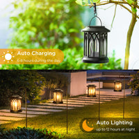 1 x RAW Customer Returns GEARLITE Solar Lights for Outdoor Garden Hanging, 2 Pieces Solar Lanterns for Outdoors with Warm White Tungsten Lights, IP65 Waterproof Solar Lights with Clip for Outdoor Balcony Gifts Patios - RRP €30.24