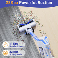 1 x RAW Customer Returns EICOBOT AR182 Cordless Vacuum Cleaner, 23000PA Powerful Cordless Electric Broom 6 in 1.35 Minutes of Autonomy, 1.5L Dust Container, with LED, Lightweight Vacuum Cleaner for Home, Channel - RRP €78.68