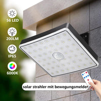 1 x RAW Customer Returns KYOTECH solar lamps for outdoors with motion detector, 2 pieces 56 LED solar lights, 3 modes IP65 solar spotlight with 5 m cable, 120 lighting angle solar outdoor light with motion detector for garden - RRP €26.77