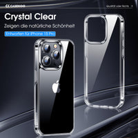 1 x RAW Customer Returns CASEKOO Crystal Clear for iPhone 15 Pro Case, Never Yellowing Indestructible Military Protection Shockproof Scratch-Resistant Protective Case Transparent Case Thin Mobile Phone Case iPhone 15 Pro - Transparent - RRP €19.15