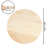 1 x RAW Customer Returns BELLE VOUS Round wooden discs for crafts pack of 7 - tree disc 15 cm diameter - 20 mm thick - natural wooden discs large cutouts for DIY craft projects, Christmas decorations door signs - RRP €24.26