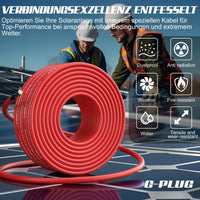 1 x Brand New G-PLUG 50m solar cable 6mm - Excellent weather resistance effortless installation - Indoor and outdoor photovoltaic wire - Length options 10m, 20m, 30m, 50m - RRP €75.99