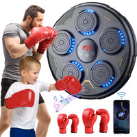 1 x RAW Customer Returns Bluetooth Music Boxing Machine, LED Music Boxing Machine, Music Boxing Supports 9 Speed Modes and Counting Mode, Boxing Device Punching Bag Adjustable Installation Height, Boxing Training Equipment for Adults - RRP €50.41