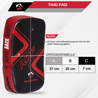 1 x RAW Customer Returns AQF Martial Arts Punch Pad Kickboxing Muay Thai Strike Curved Arm Pad MMA Focus Boxing Karate UFC Punch Shield Single, Red  - RRP €32.99