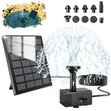 1 x RAW Customer Returns SZMP Solar Fountain 1.8W Solar Pond Pump 2024 Upgraded 100 Glass, 10 DIY Effects with 9.84ft Cable, Solar Water Pump Solar Floating Fountain Pump for Garden Pond, Bird Bath, Fish Tank - RRP €15.07