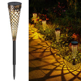 1 x RAW Customer Returns GEARLTIE solar lamps for outdoor garden, pack of 4, 800 mAh solar lights for outdoor use with warm white LED, IP65 weatherproof balcony decoration garden made of metal, lanterns solar outdoor path terrace - RRP €30.24