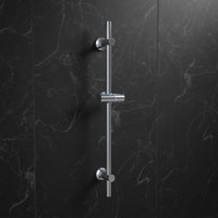 1 x RAW Customer Returns JOHO shower shower rail 0.7 m stainless steel shower rail with shower head holder and variable wall fastenings for variable adjustment to existing drill hole wall rail chrome - RRP €29.99