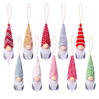 1 x RAW Customer Returns fengman123 10pcs Small Gnome Plush Toy Christmas Decoration Christmas Decorations Handmade Mini Christmas Tree Hanging Decorations for Decorative Purposes - RRP €17.7