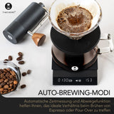 1 x RAW Customer Returns TIMEMORE coffee scale with timer, espresso scale with flow measurement, digital coffee scale with automatic time measurement mode for pour over espresso, 2000g 0.1g, Black Mirror Nano, black - RRP €89.75